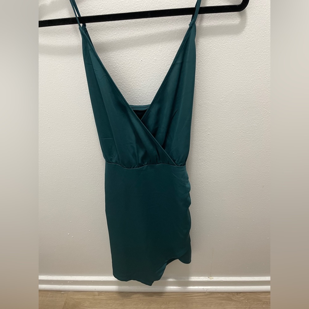 Teal mini dress from Tobi - perfect for Vegas or a night out to a club